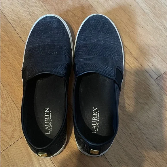 Ralph Lauren navy “Jinny “ Stefan shoes/casual sneakers women’s size 6 1/2 - Picture 4 of 9